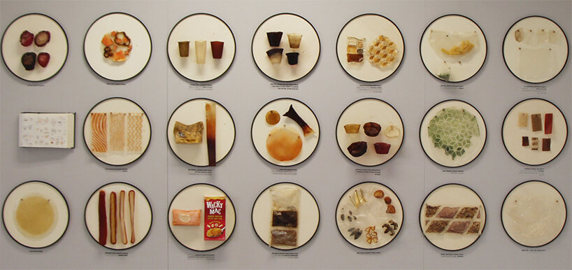 material research: form, structure, color, flavor, texture, sealing