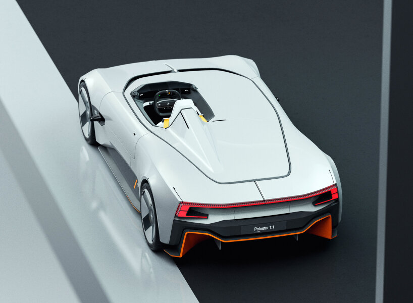 one-seater concept ‘polestar 1:1’ drives through one kilowatt for every kilogram ratio