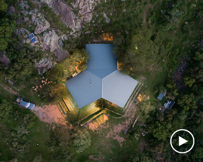 DMA studio nestles this 'rancho serrano' among the mountains of argentina