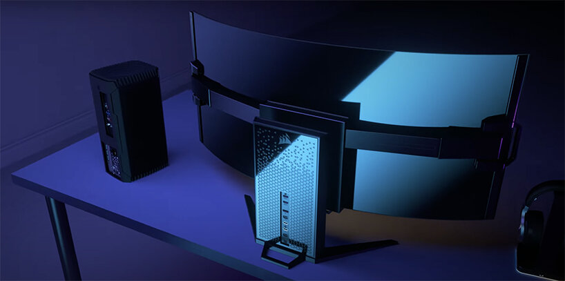 Snestorm Formode hårdtarbejdende CORSAIR introduces the XENEON FLEX 45'' bendable display