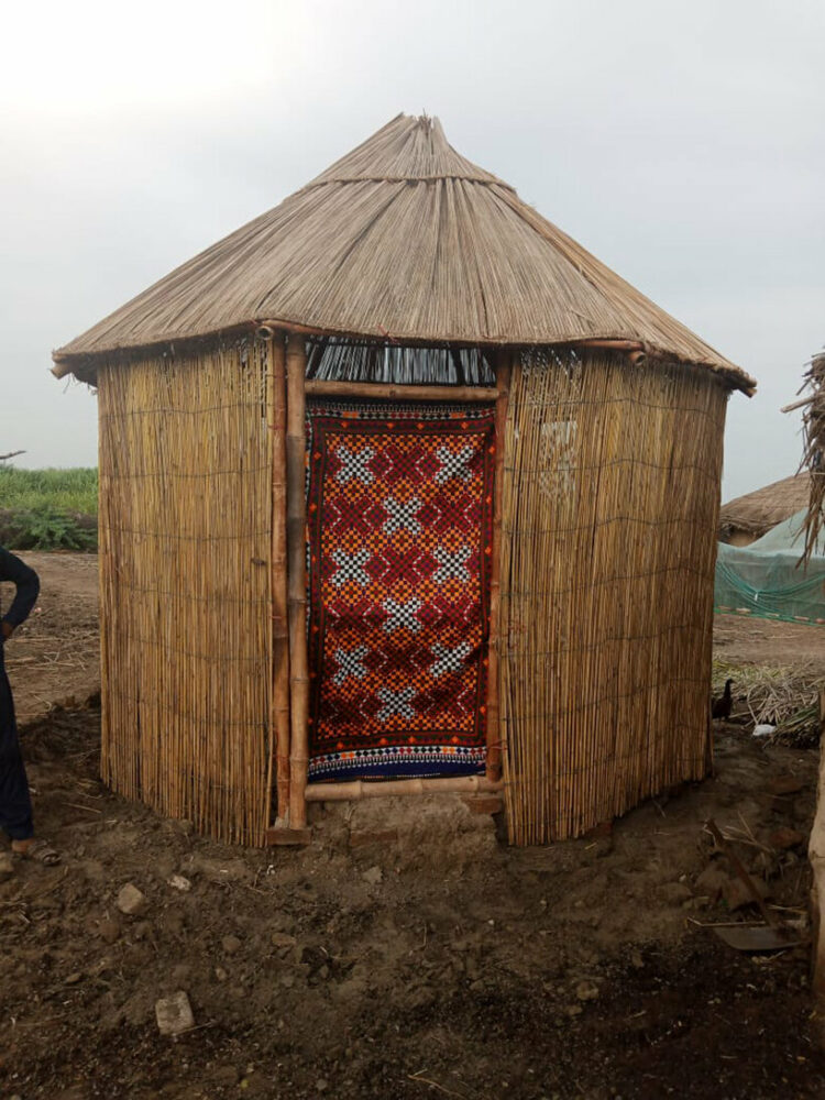 these octagonal bamboo shelters are gradually reviving flood-hit villages in pakistan