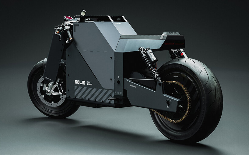 SOLID CRS-01: a brutalist electric motorcycle by VoyagerCo.