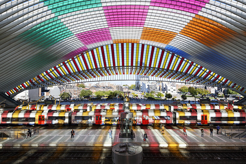 daniel buren station belgium