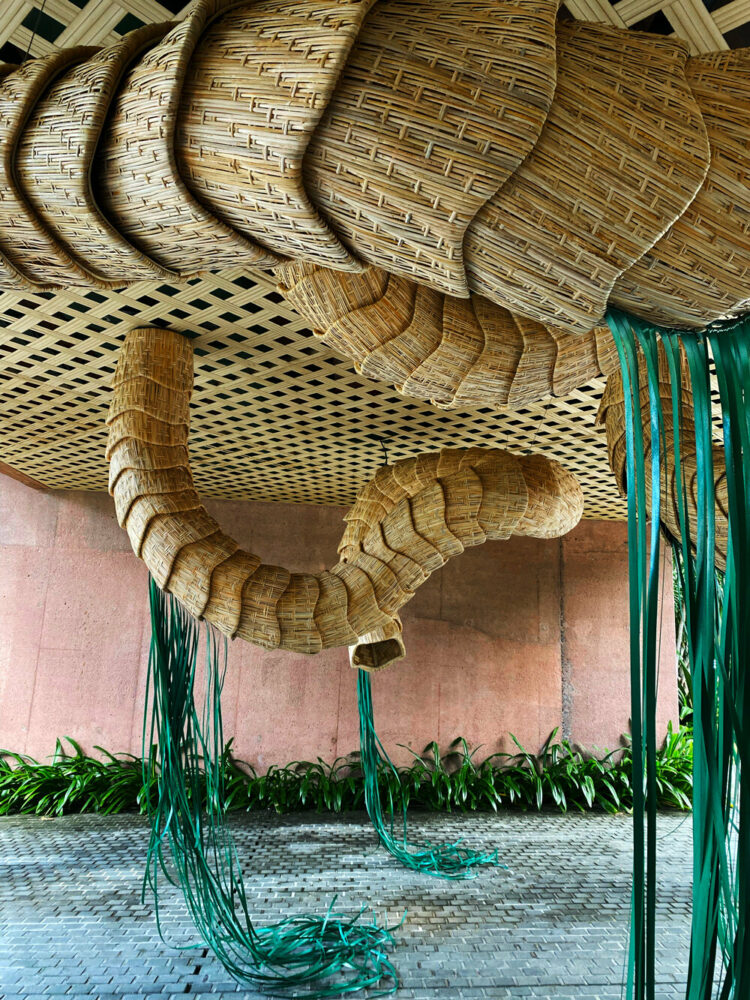 'Three Naga' installation by Ines Katamso | image © designboom