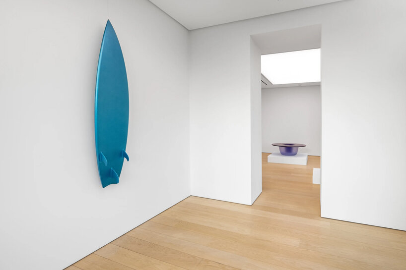 interview with marc newson on his blue and white limited designs at gagosian athens