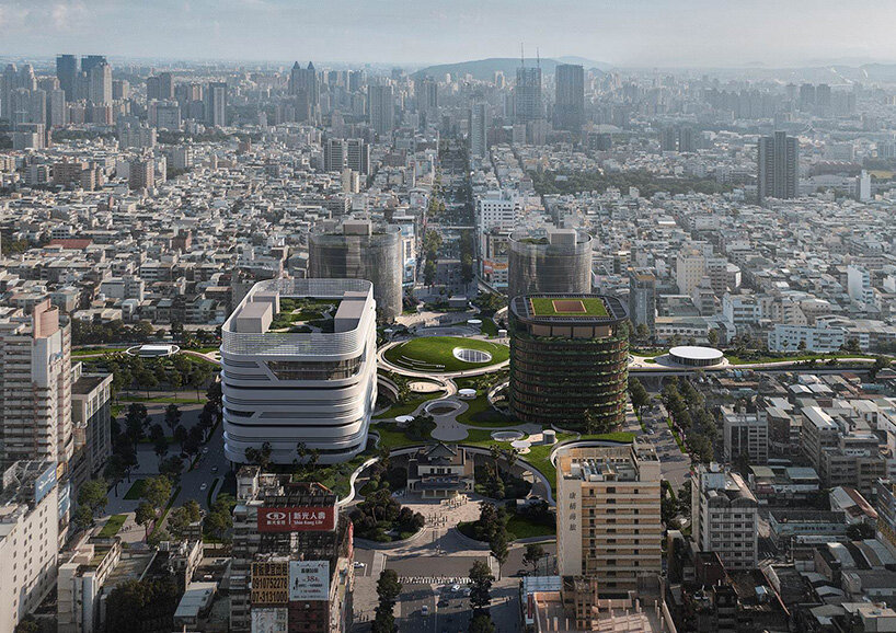 mecanoo's verdant mobility hub carves the urban fabric of kaohsiung in taiwan 