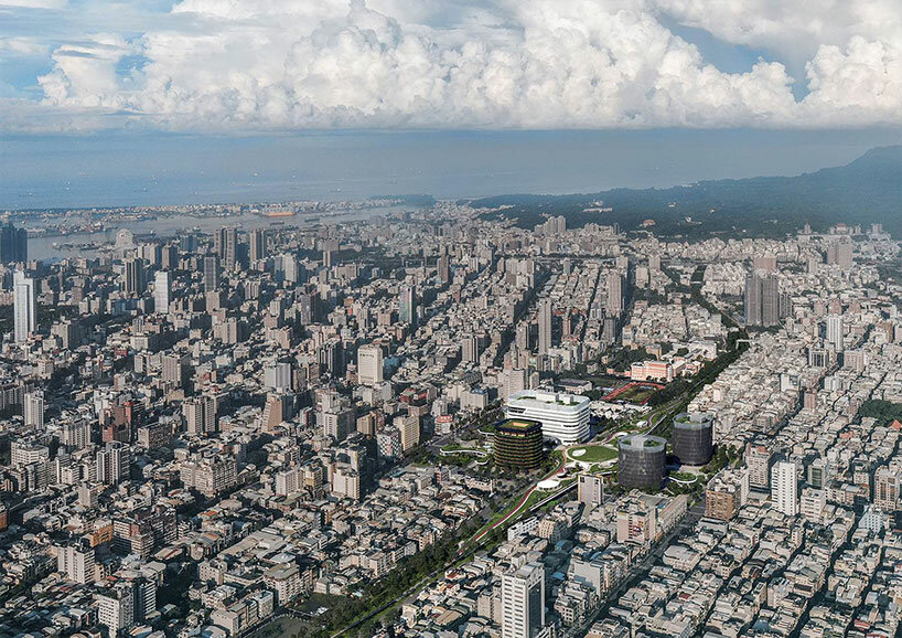 mecanoo's verdant mobility hub carves the urban fabric of kaohsiung in taiwan 