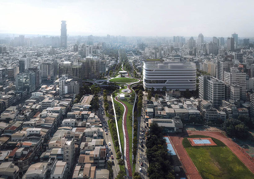 mecanoo's verdant mobility hub carves the urban fabric of kaohsiung in taiwan 
