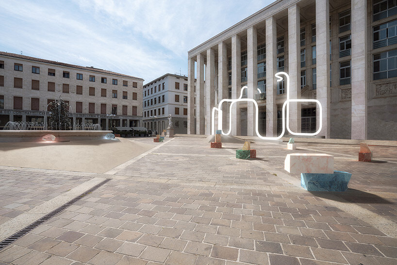 objects of common interest's solar-powered light tubes reactivate underused square in italy