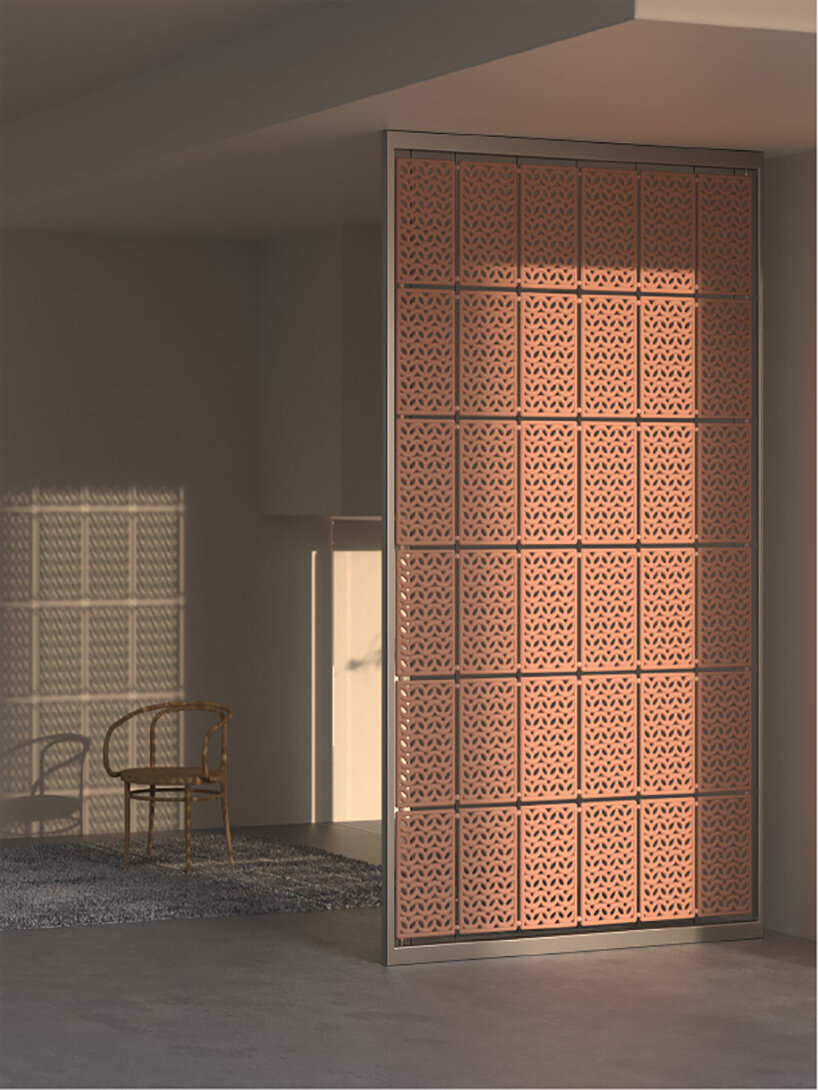 porous terracotta air conditioning system ‘nave’ uses water to cool spaces without electricity