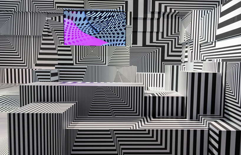interview with tobias rehberger on 'into the maze', his dazzling installation of patterns for LG