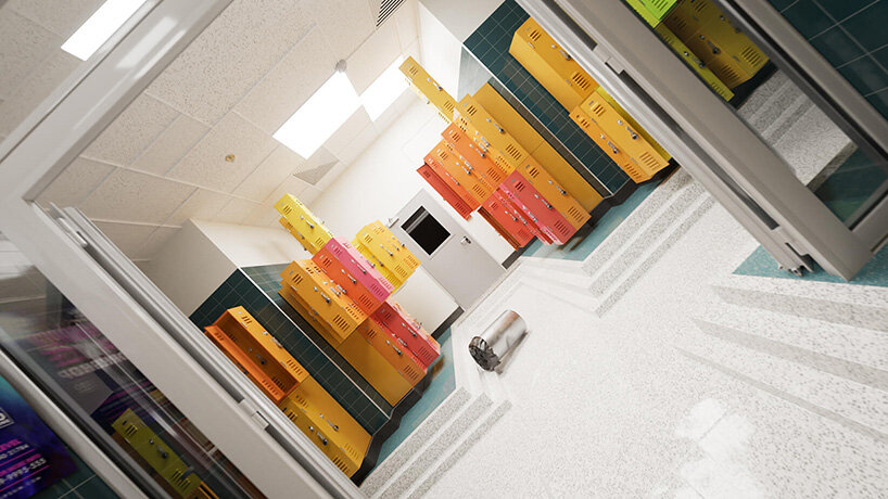 hypnotizing 3D animation enlivens states of derealisation in a spiraling motion