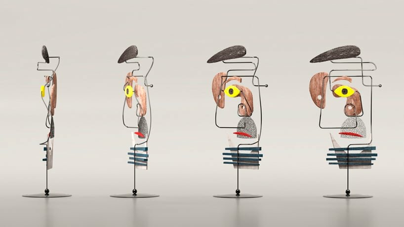 federico babina’s ambiguous portraits reconstruct cultural icons’ identities with wires & voids