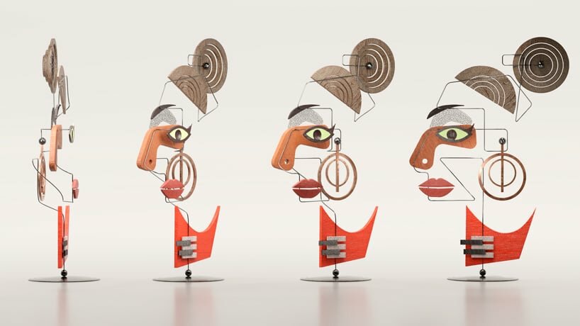 federico babina’s ambiguous portraits reconstruct cultural icons’ identities with wires & voids