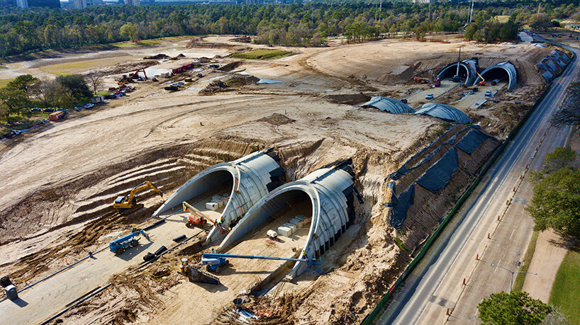 construction progress, image courtesy Memorial Park Conservancy