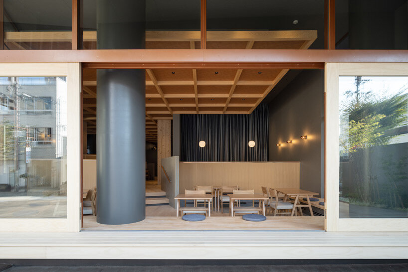 clad in japanese wood, naruse inokuma's hotel recreates the experience of climbing a mountain