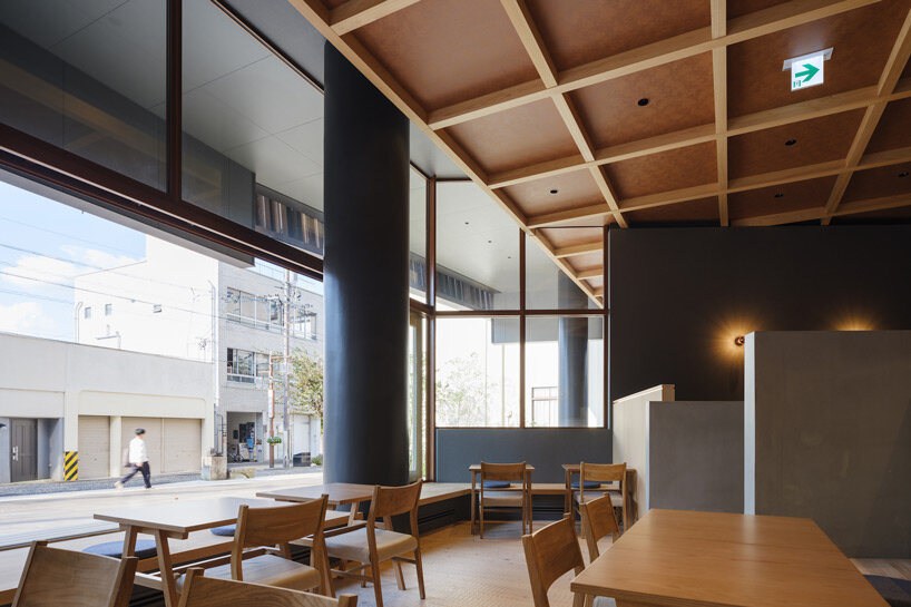 clad in japanese wood, naruse inokuma's hotel recreates the experience of climbing a mountain