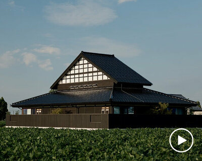 a 120-year-old japanese farmhouse is revived as an art hotel infused with local culture