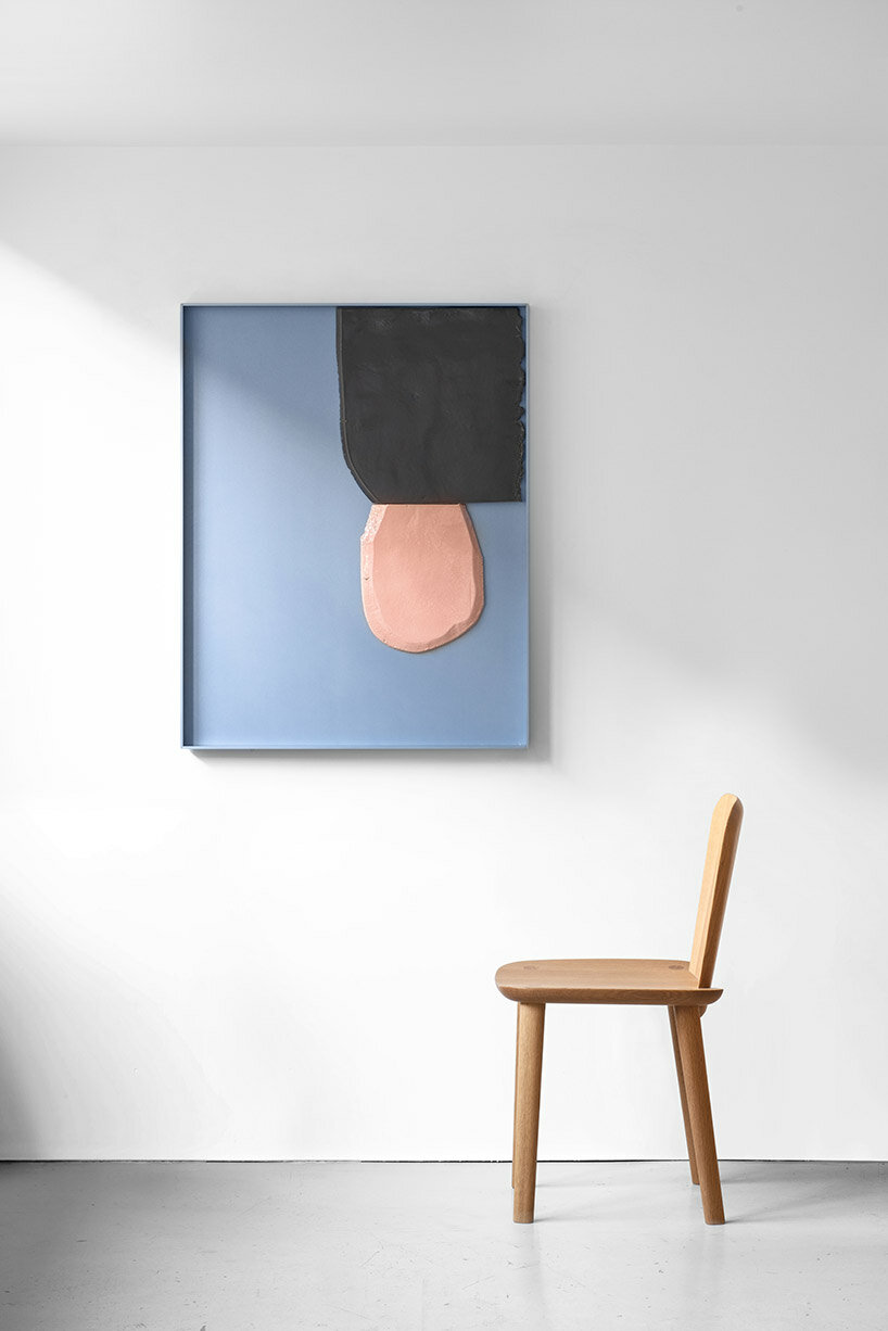 ronan bouroullec elaborately carves clay for 'bas-reliefs' solo exhibition at galerie kreo