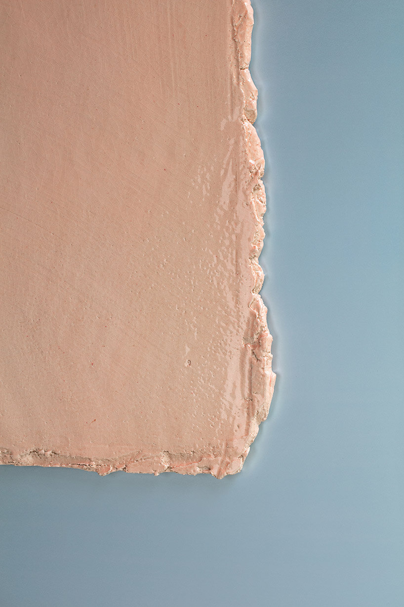 ronan bouroullec elaborately carves clay for 'bas-reliefs' solo exhibition at galerie kreo