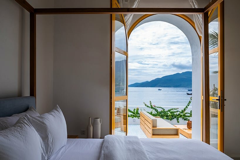 each room overlooks the natural sea landscape of Van Phong Bay