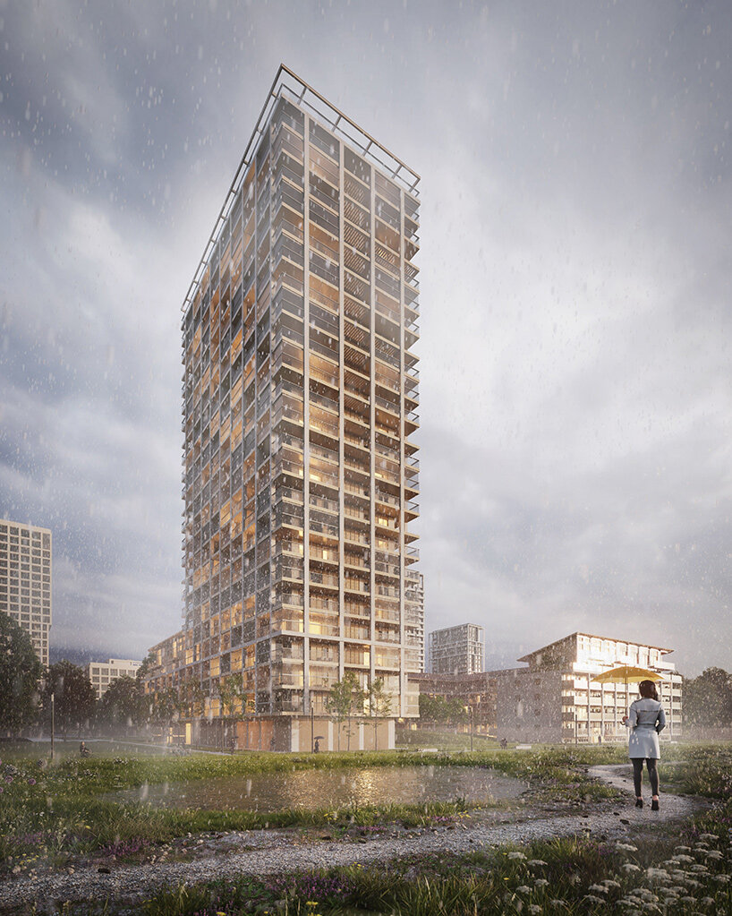 shigeru ban kicks off works on BAN, belgium's first wooden residential tower - 2