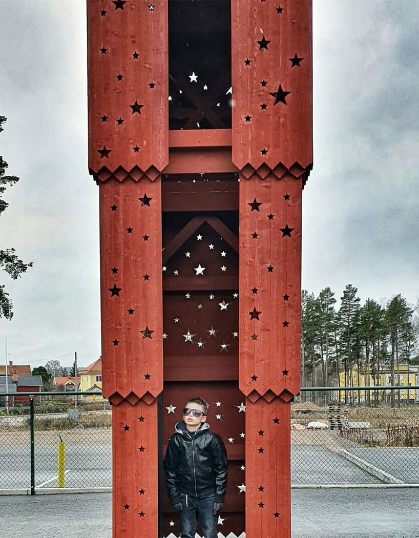 stjarnhus decorates a preschool yard in sweden