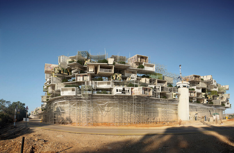 studio malka's bridge city on the west bank barrier is a pocket of peace & active resistance