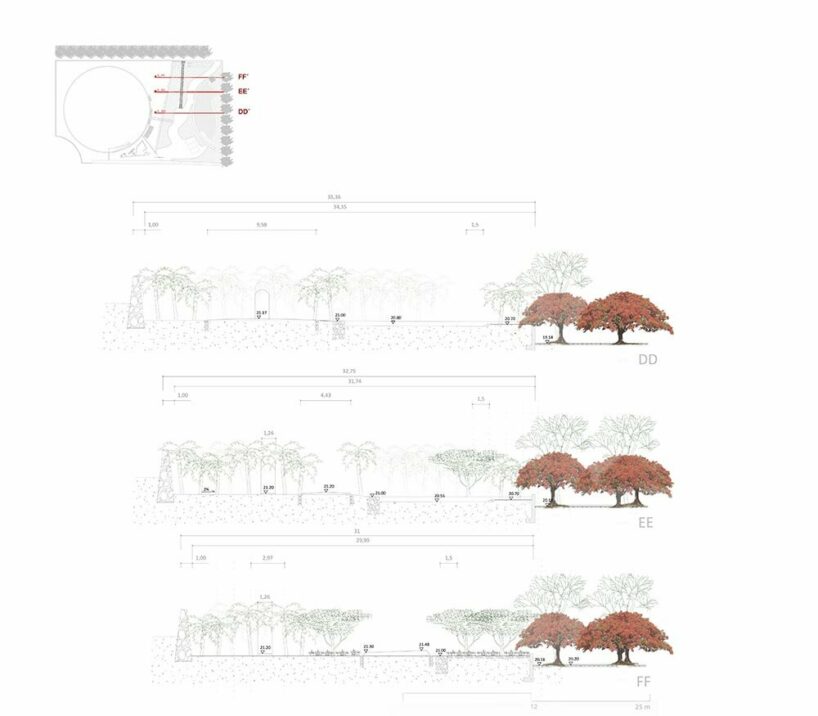 banana garden by fernando menis takes over former oil tank in spain