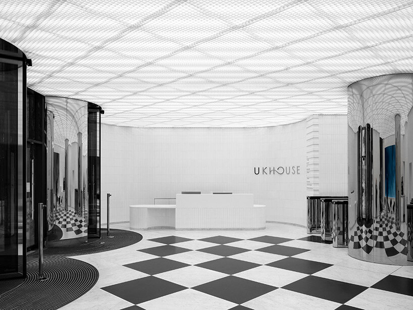 christ & gantenbein unveils dynamic techno-baroque lobby for mixed-use 'UK house' in london 