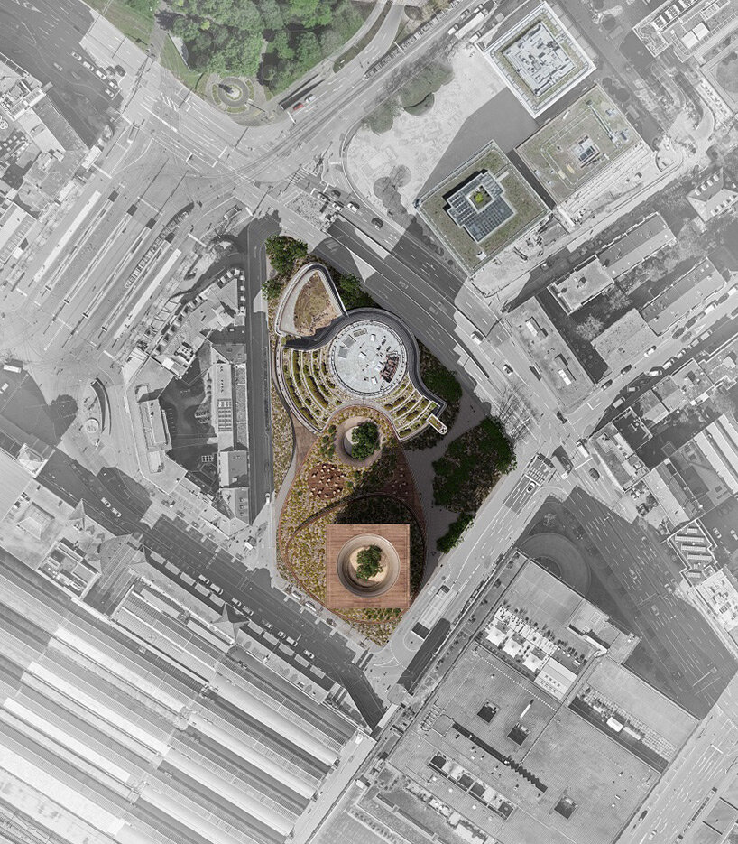 elemental & nissen wentzlaff propose tower with forest-like facade for new BIS headquarters