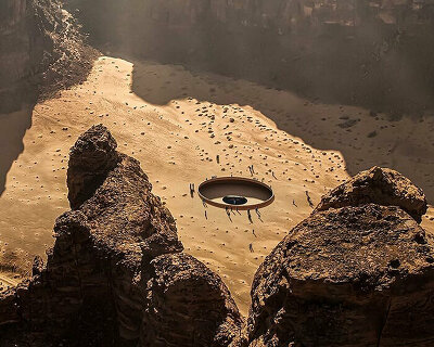 colossal installations at AlUla’s arts valley: from ahmed mater to james turrell + agnes denes