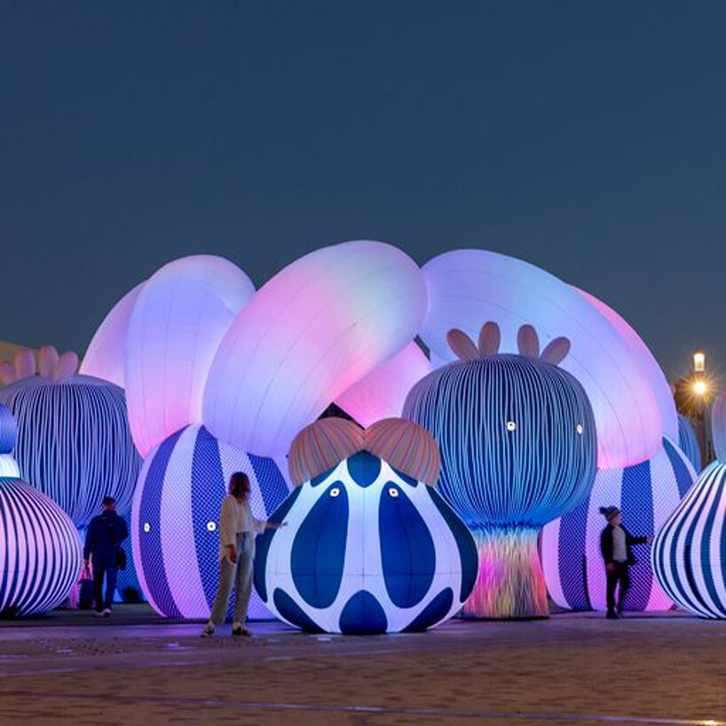 balloon museum's pop air immerses visitors in whimsical inflatable universe in milan