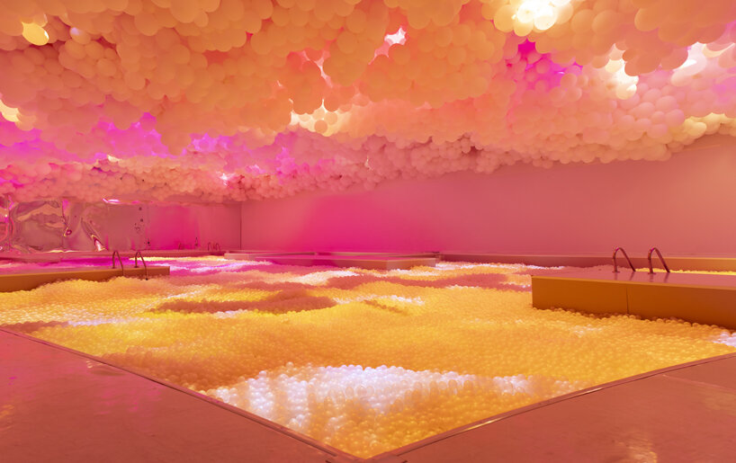 balloon museum's pop air immerses visitors in whimsical inflatable universe in milan