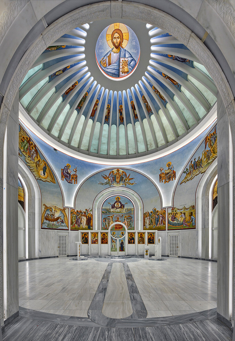 redesigned by santiago calatrava, greek orthodox church destroyed in 9/11 reopens to public
