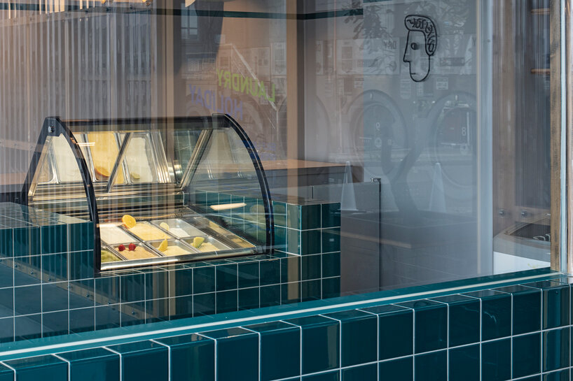 laundromat meets japanese ice cream shop in suppose design office's hybrid concept