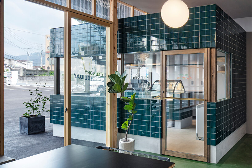 laundromat meets japanese ice cream shop in suppose design office's hybrid concept