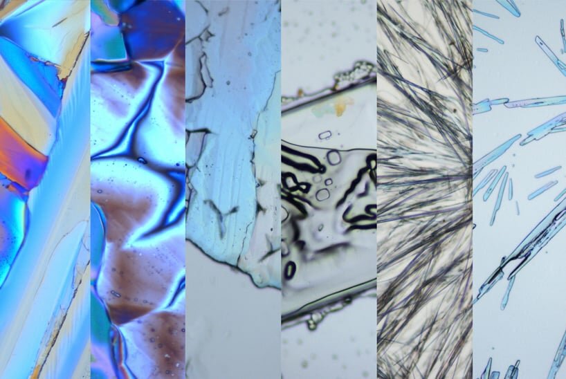 katalin huszár’s ‘alchemy’ crystallizes raw chemicals into intricate glass jewelry