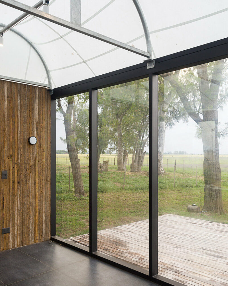 DUB arquitectura tops its ‘atelier-A’ with an undulating roof of translucent fabric