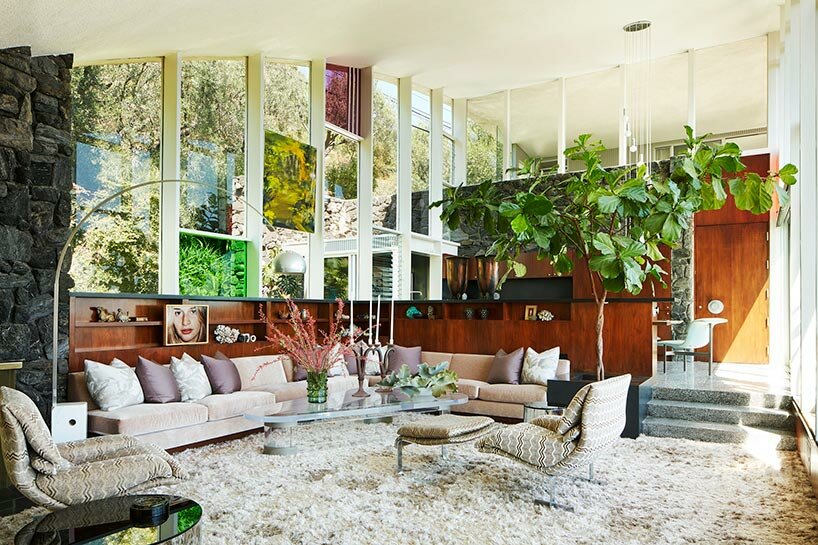 suspended on stilts above los angeles hillside, john lautner's modernist gem is listed for $16M