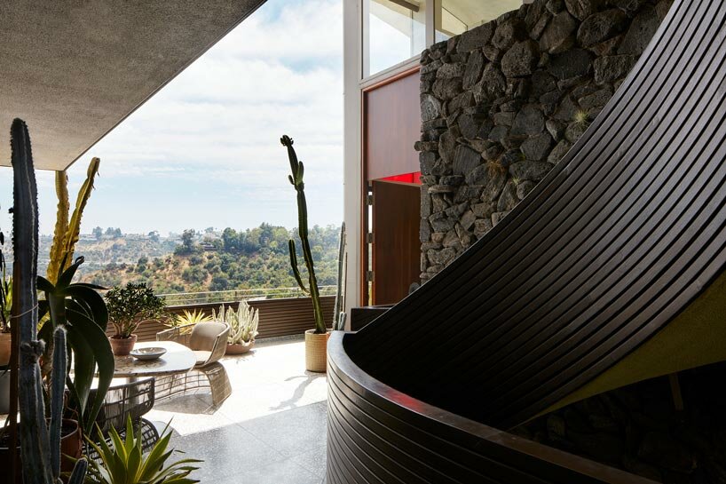 suspended on stilts above los angeles hillside, john lautner's modernist gem is listed for $16M