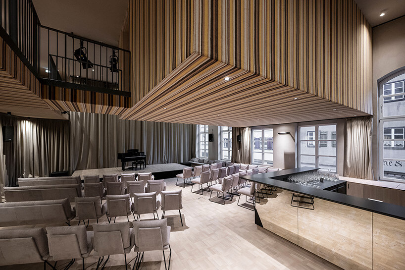 noa* redesigns goldene rose hotel under a historic roof, as a 'kaleidoscope of the past'