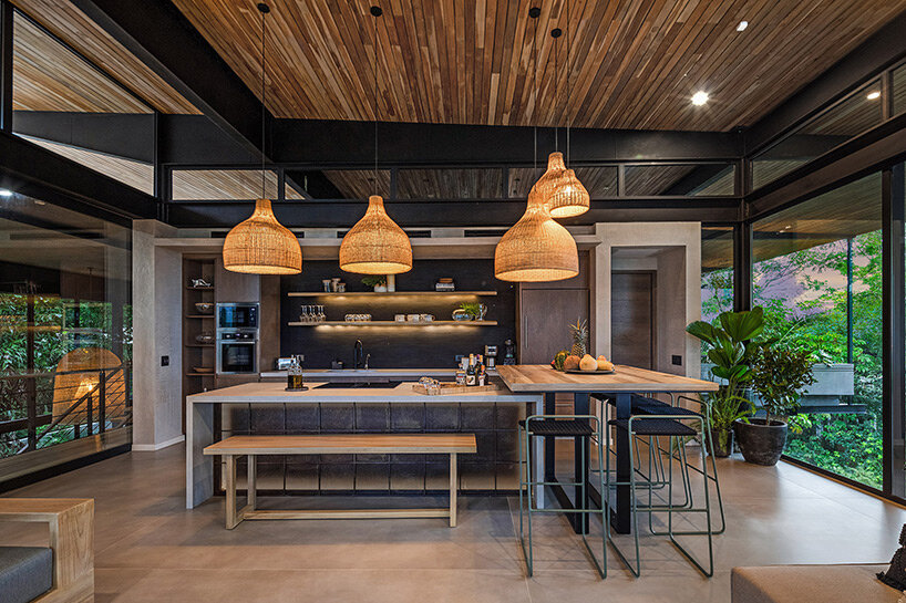 sunlit ‘raintree house’ by studio saxe is a contemporary oasis in costa rica