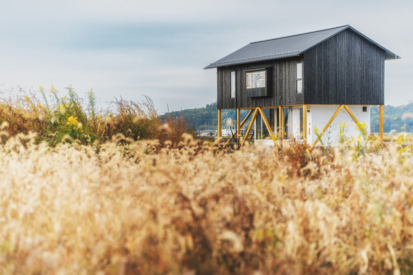 ushijima architects designs japanese house to 'float like a boat as its surroundings change' - 1