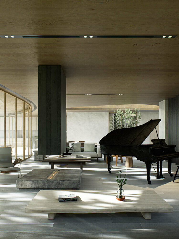 victor ortiz designs malibu home with a sinuous and porous roof plane