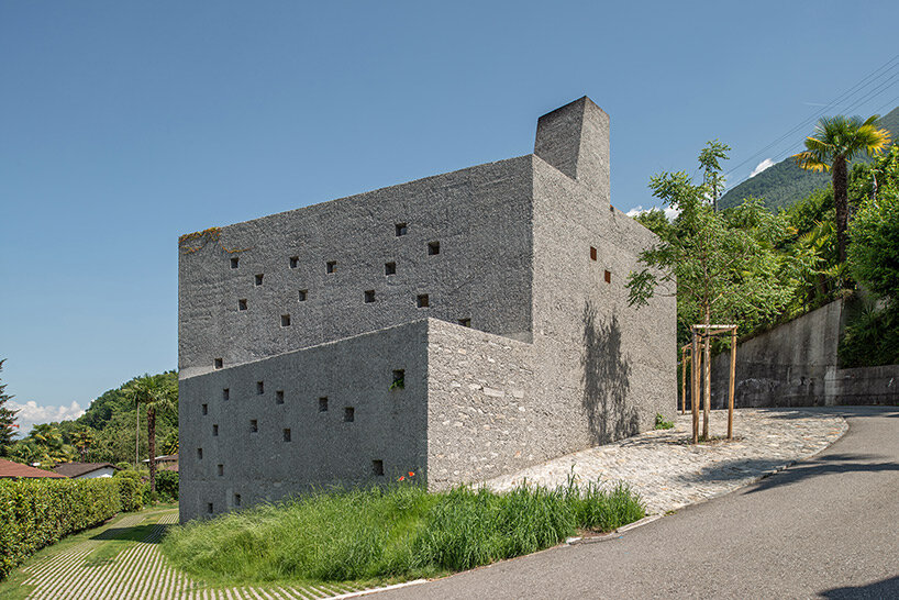 wespi de meuron romeo sculpts monolithic stone dwelling in san nazzaro, switzerland