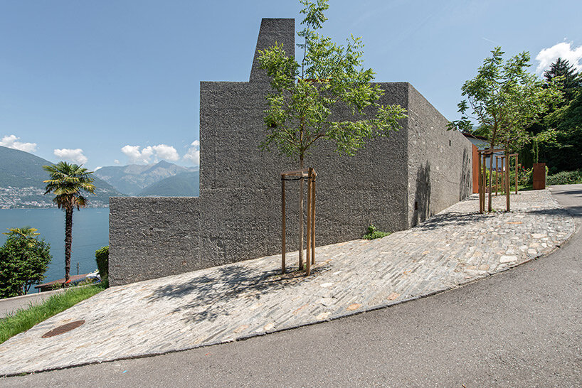 wespi de meuron romeo sculpts monolithic stone dwelling in san nazzaro, switzerland
