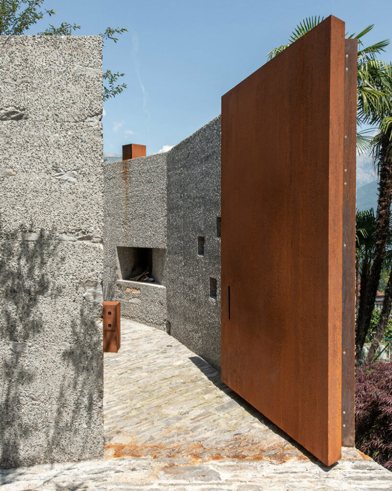 wespi de meuron romeo sculpts monolithic stone dwelling in san nazzaro, switzerland