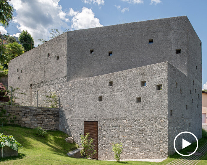 wespi de meuron romeo sculpts monolithic stone dwelling in san nazzaro, switzerland