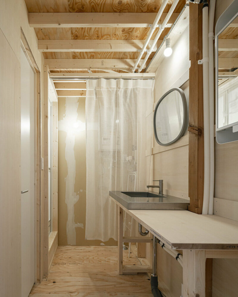 ‘stage in sumikawa’ by yoshichika takagi occupies a hollowed-out building in japan